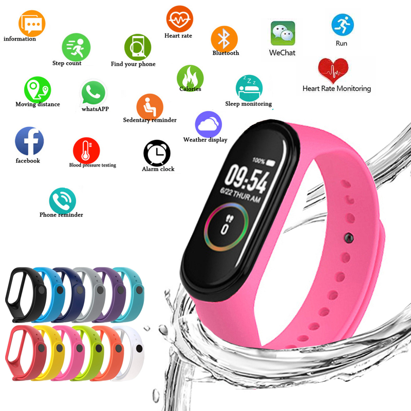 Smartwatch Ladies Watches Branded - M4 Smart Orologi Braccialetti sportivi per