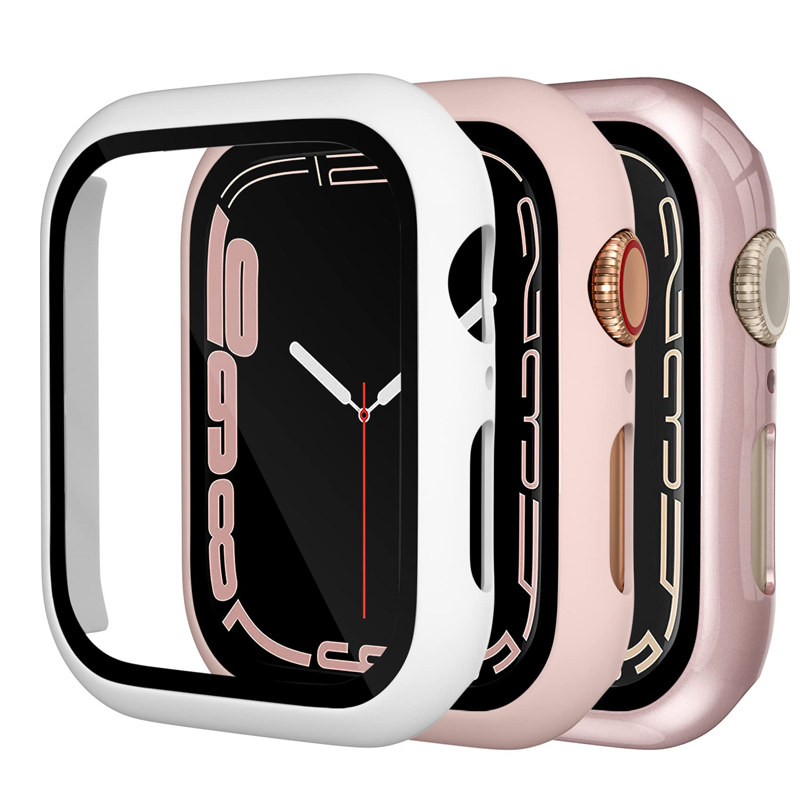 Iwatch Smartwatch Series 7 - Vetro temperato + copertura per Apple