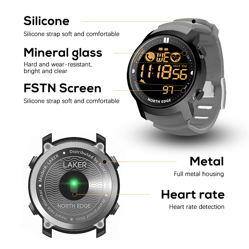 NORTH EDGE Smart Watch Men car - Smartwatch Professional Watches For Men recensione e prezzo