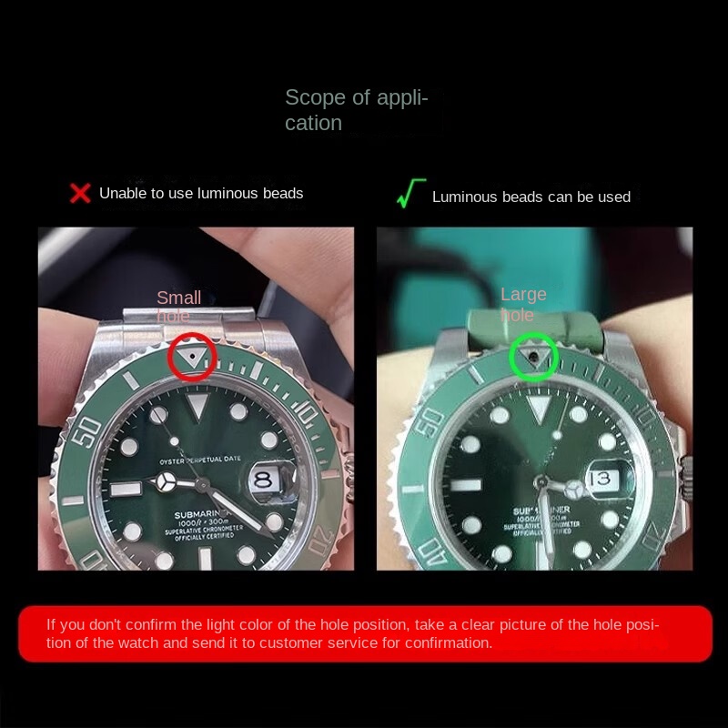 Perlina luminosa verde/blu per - Rolex Watch Submariner recensione e prezzo