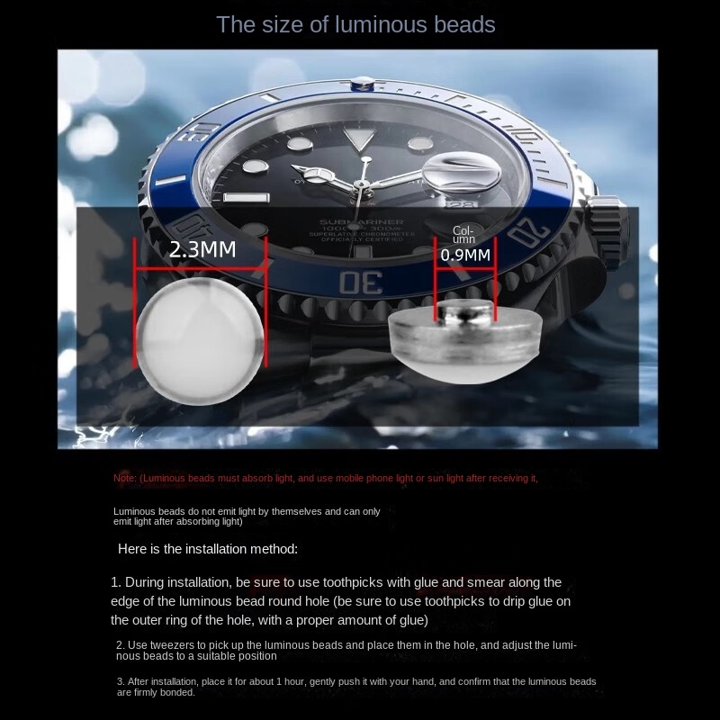 Perlina luminosa verde/blu per - Rolex Watch Submariner recensione e prezzo
