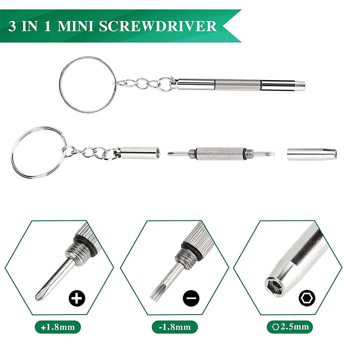 1/2/10 pz Mini Cacciavite 3 in - Watch Tool Repair Kit recensione e prezzo