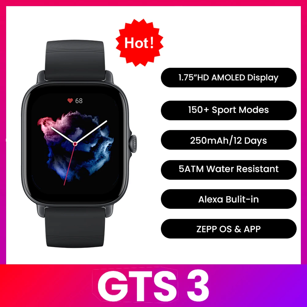 Smartwatch Amazfit GTS 3, Impe - Smartwatch Timex Watches For Men recensione e prezzo