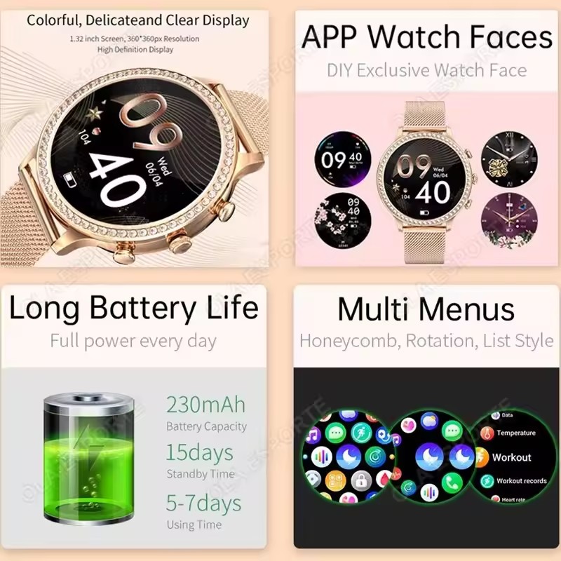Elegante Smartwatch da Donna c - Watches Ladies Smartwatch recensione e prezzo